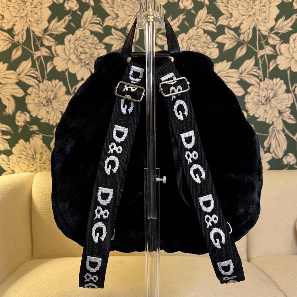 Dolce & Gabbana Authentic Black Fur Backpack - Picture 4 of 6